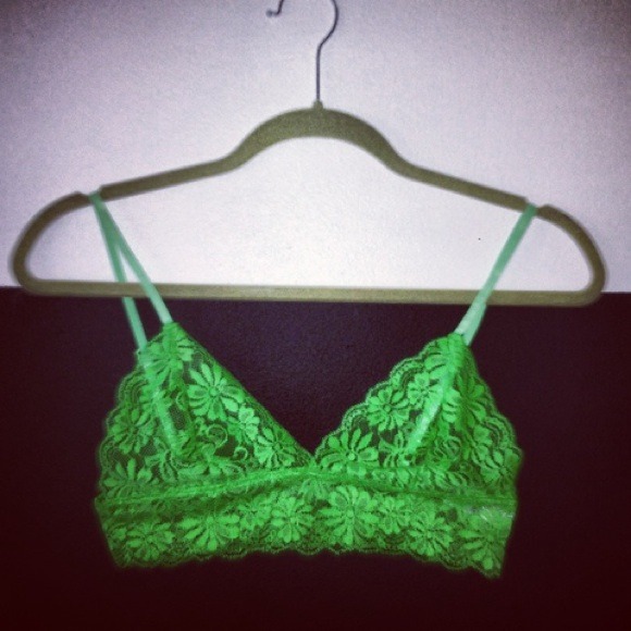 Green Bralette Top.