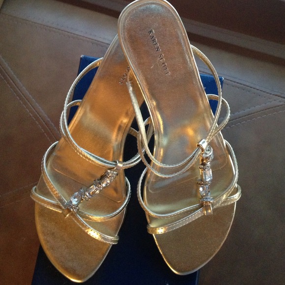Gold Jewled Shoes