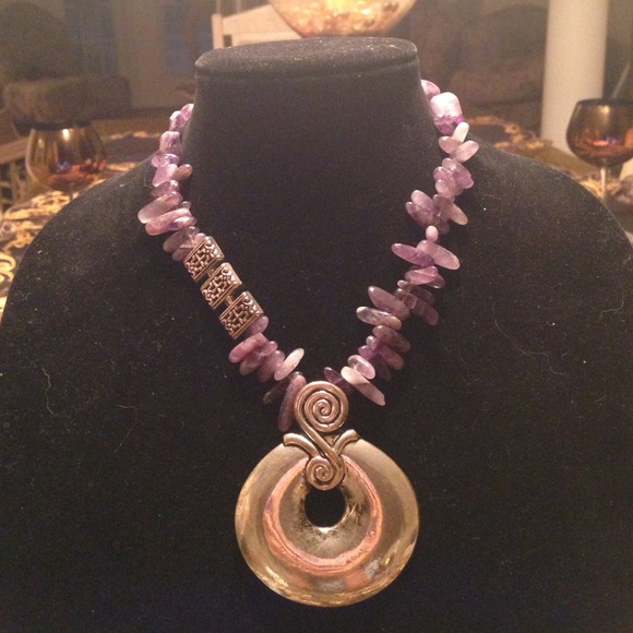 Purple Jazz Necklace