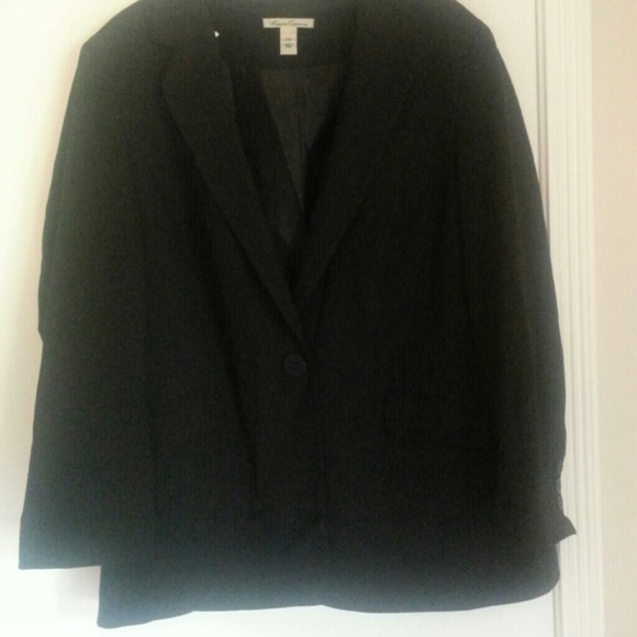 Kenneth Cole NY Black 'boyfriend' Blazer sz 14W