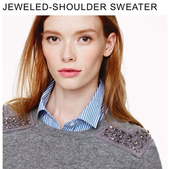 SOLD!!!  J Crew brand new - embellished sweater - Picture 2 of 4