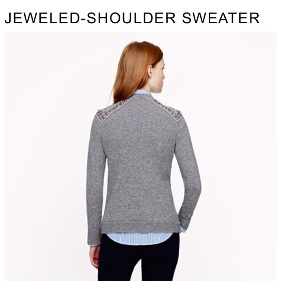 SOLD!!!  J Crew brand new - embellished sweater - Picture 3 of 4