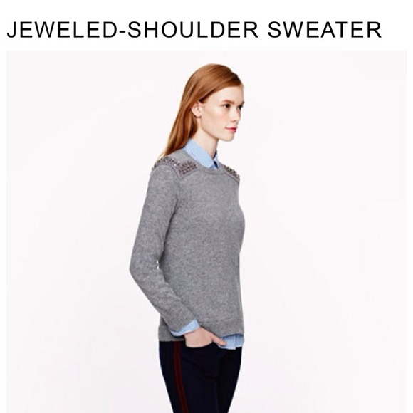 SOLD!!!  J Crew brand new - embellished sweater - Picture 4 of 4
