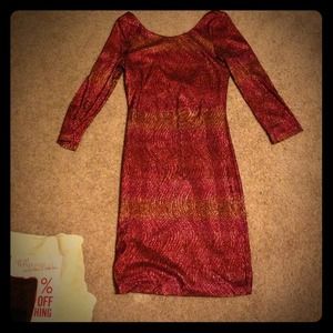 Red Sparkly mini-Dress