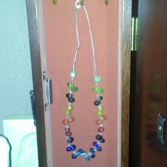 Rainbow colored necklace!