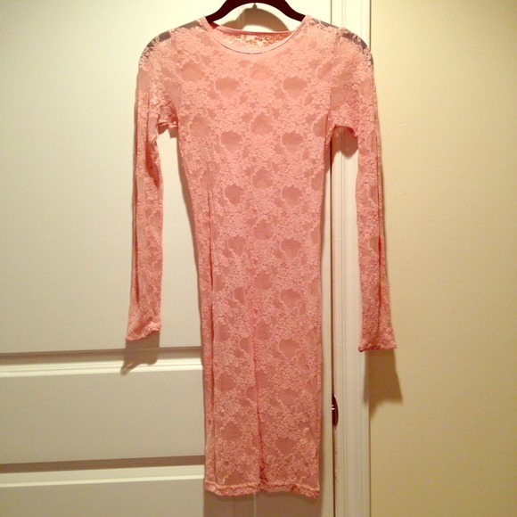 🎈SOLD🎈 American Apparel Baby Pink Lace Dress