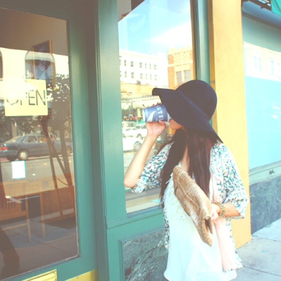 Black Floppy Hat