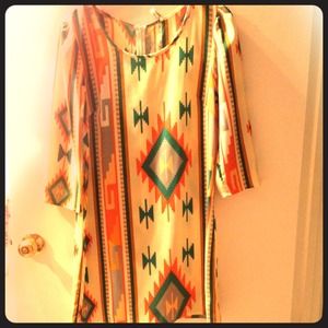 Super cute tribal shift dress!