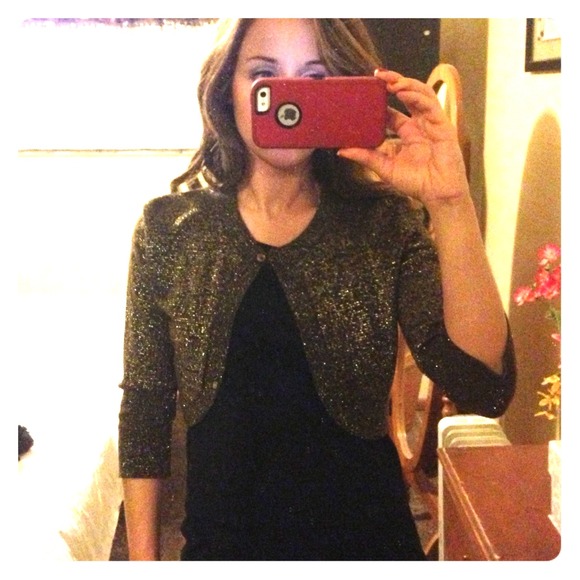Crop glitzy sweater