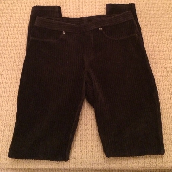 SOLD on eBay! Hue Dark Brown Corduroy Leggings