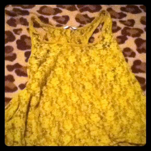 Yellow lace tank! from pacsun.
