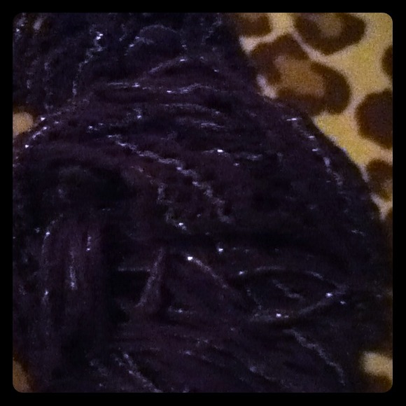 deep purple scarf.