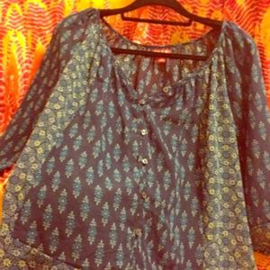ELLE shear blouse