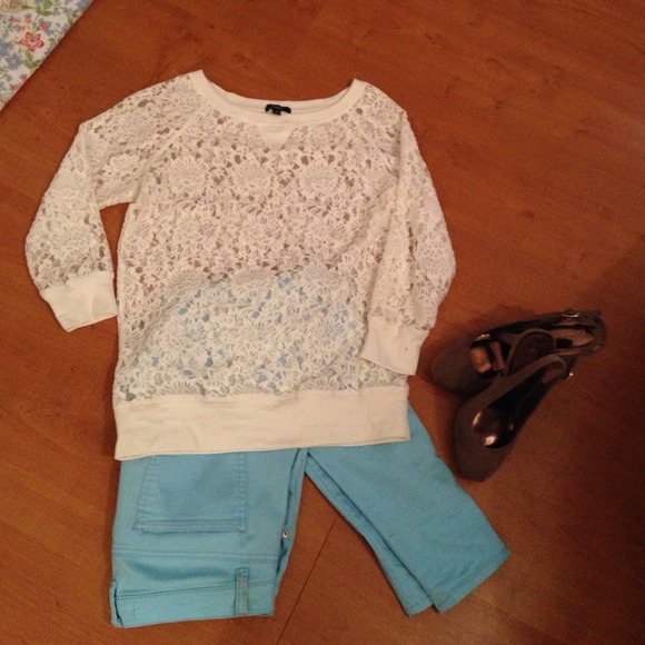 Lace sweater