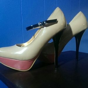 Patent Colorblock Pumps