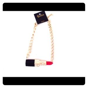 Lipstick necklace