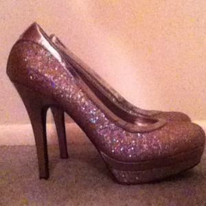 glitter high heels !