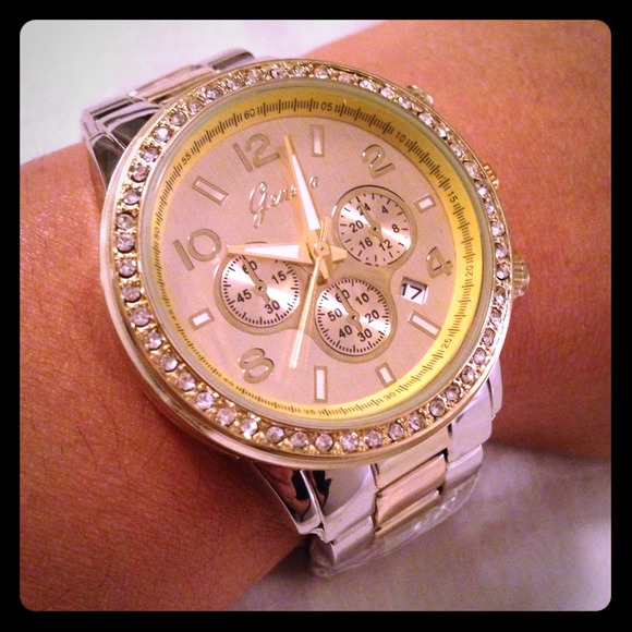 Michael Kors Inspired Gold & Silver Watch
