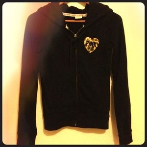VS PINK Black/Cheetah Print Hoodie
