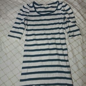 Teal x White bodycon mini dress