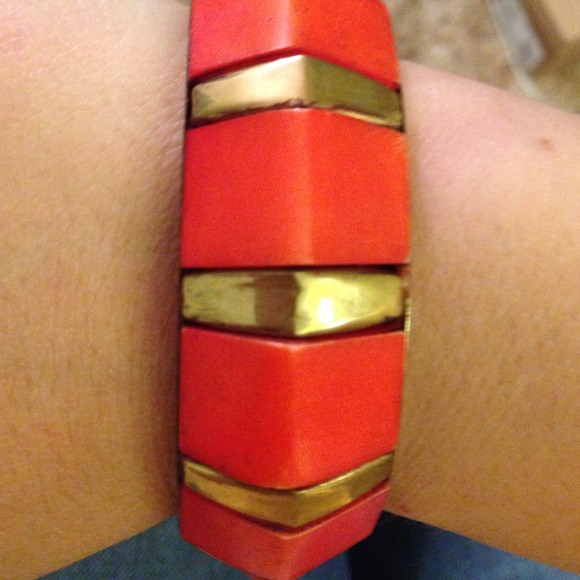 X GIFTED X Orange & gold bangle - Picture 2 of 4