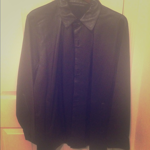 Men's Black Leather Jacket