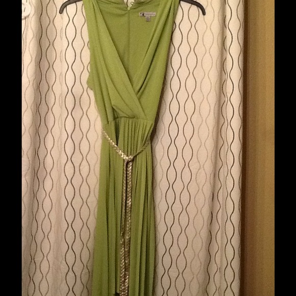 💙Flirty green Grecian style dress