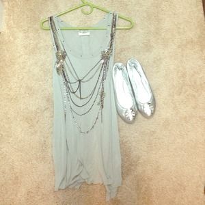 Miss me shirt and Tory burch flat bundle