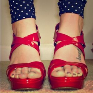 Fiery red ALDO heels! ⭐️reduced!!!⭐️