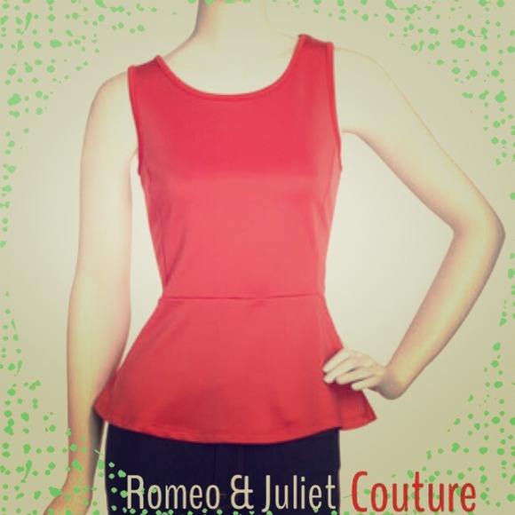 KEEPING - Romeo & Juliet Couture Jersey Peplum Top - Picture 1 of 2