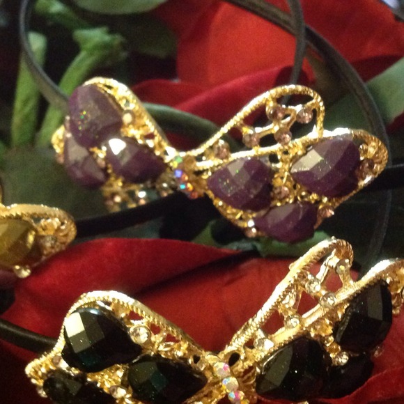Set of 4 Headbands with black satin. New with tags - Picture 2 of 4