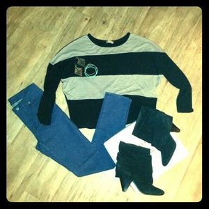 Steve Madden "Carlsen" Black Suede Booties