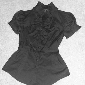 Bebe blouse, black, size xs