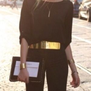 Gold plated belt
