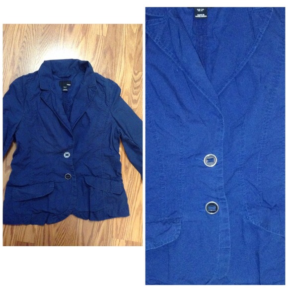 Bundled🚫Ruched blue blazer - Picture 3 of 4