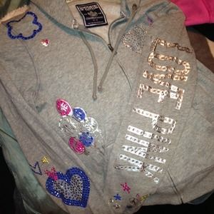 Sold‼️BLING Victoria's Secret PINK hoodie💎💕