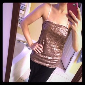 Sparkling Sequined Express Tank/Tube Top!