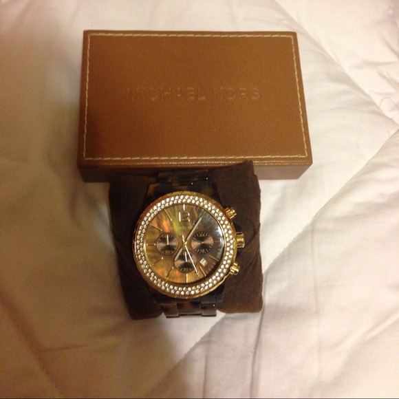 🚫SOLD Michael Kors Tortoise watch