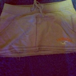 Hollister Grey Mini Skirt