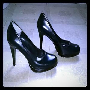 Nine West black high heels