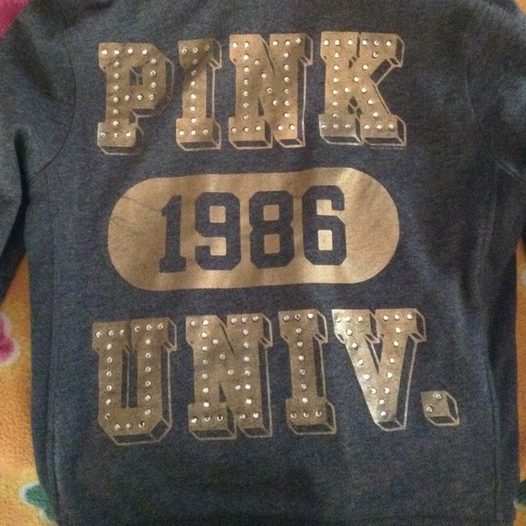 Like new PINK Grey Hoodie