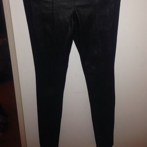 Fake leather leggings