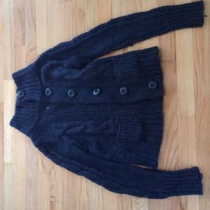 American eagle knit button up sweater