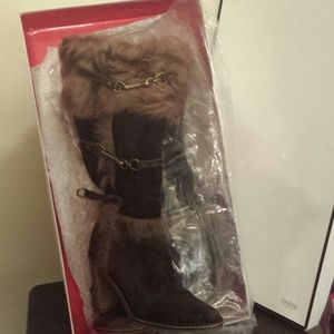 👢💞Reduced!!💞Coach  jessica suede chestnut boots