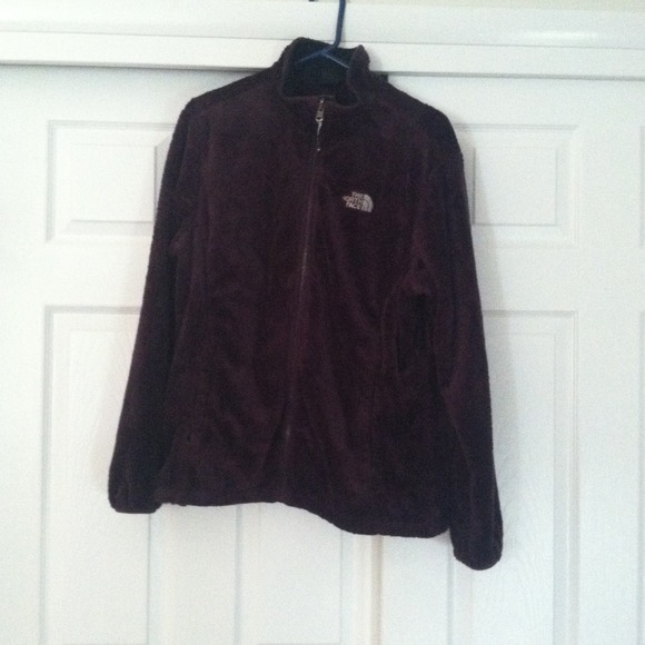 Purple Fuzzy North Face