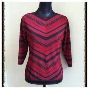 SOLD in a bundle - 3 for $10 Black & Red Top