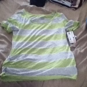 Green and Gray Stripe Shirt