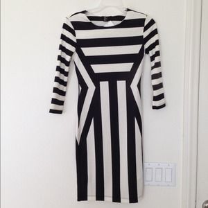 H&M Dresses - H&M black and white stripe dress H&M Dresses - H&M black and white stripe dress