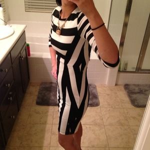 H&M Dresses - H&M black and white stripe dress H&M Dresses - H&M black and white stripe dress