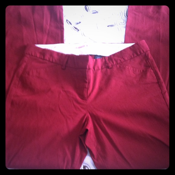 Dark Red Pants by The Limited
